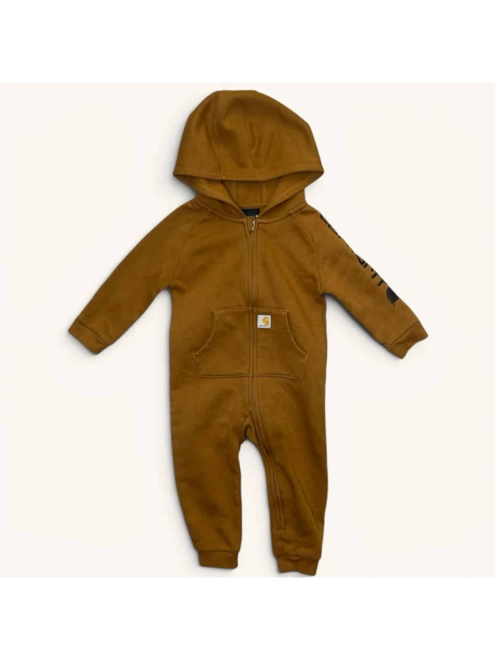 Carhartt Brown Zip Hooded Coverall Baby 12M
